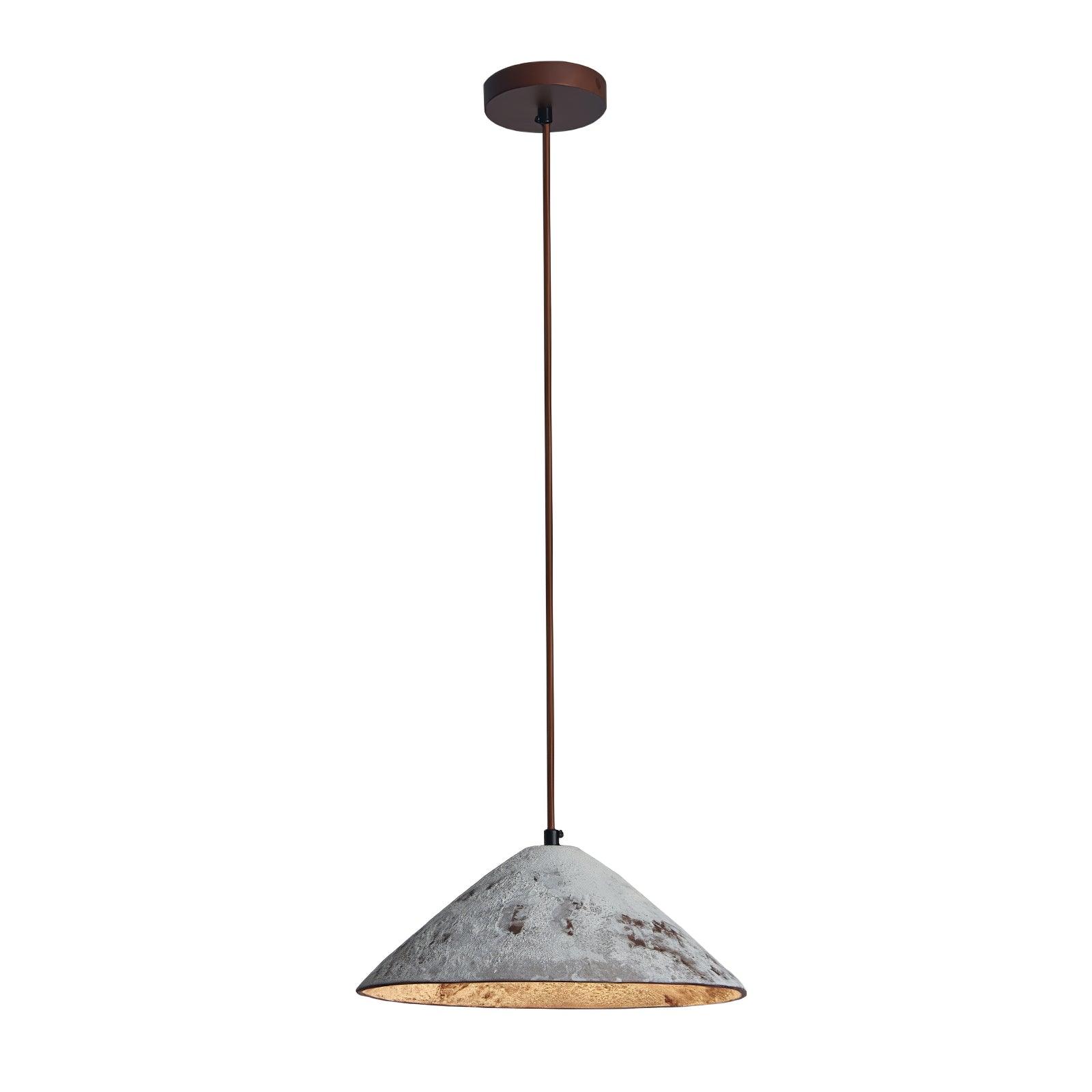Solara Pendelleuchte Keramik Kegel Rustikal Vintage-Letslighting