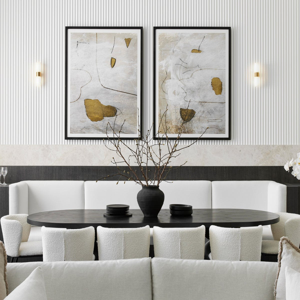 Alight Modern Minimalist Metal Alabaster Wall Lamp - Letslighting