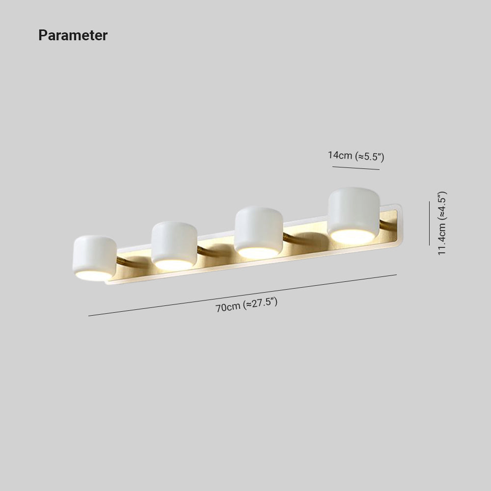 Kristy Modern LED Wandleuchte Schwarz/Weiß Wohn/Schlaf/Badezimmer Metall&Acryl