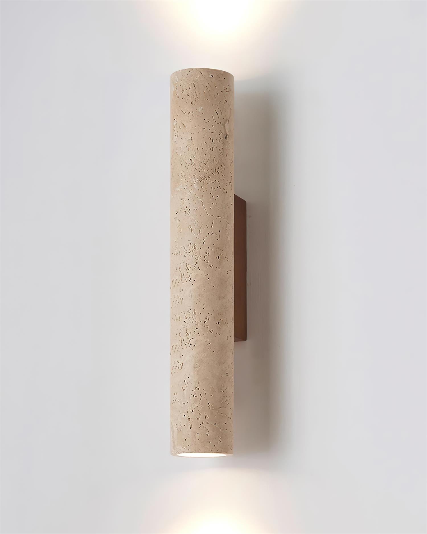 Lunaro Tall Travertine Wall Sconce - Letslighting