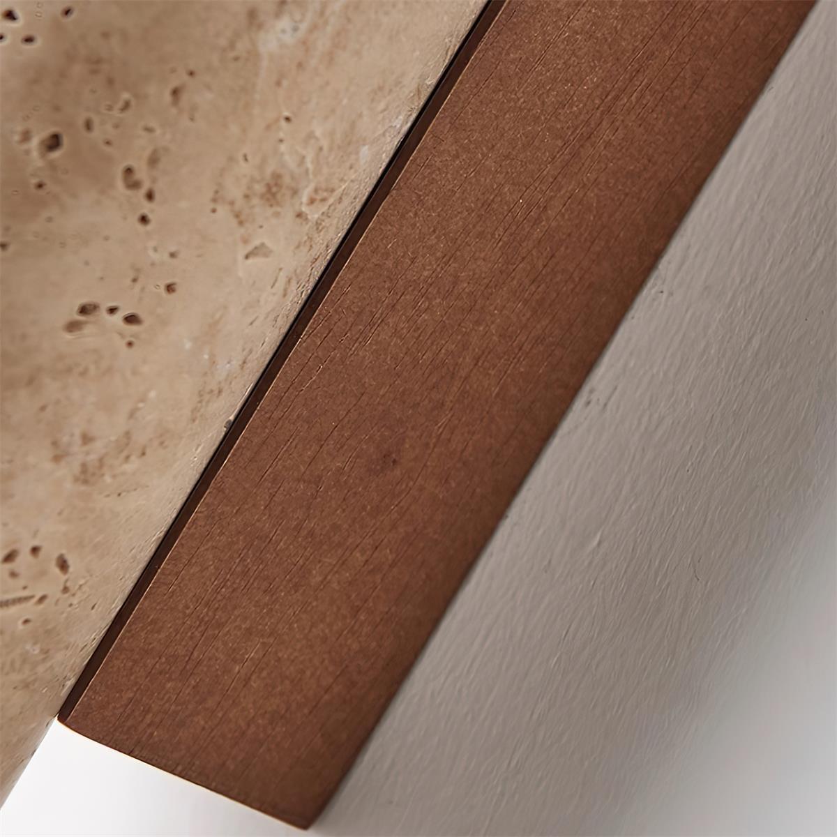 Lunaro Tall Travertine Wall Sconce - Letslighting