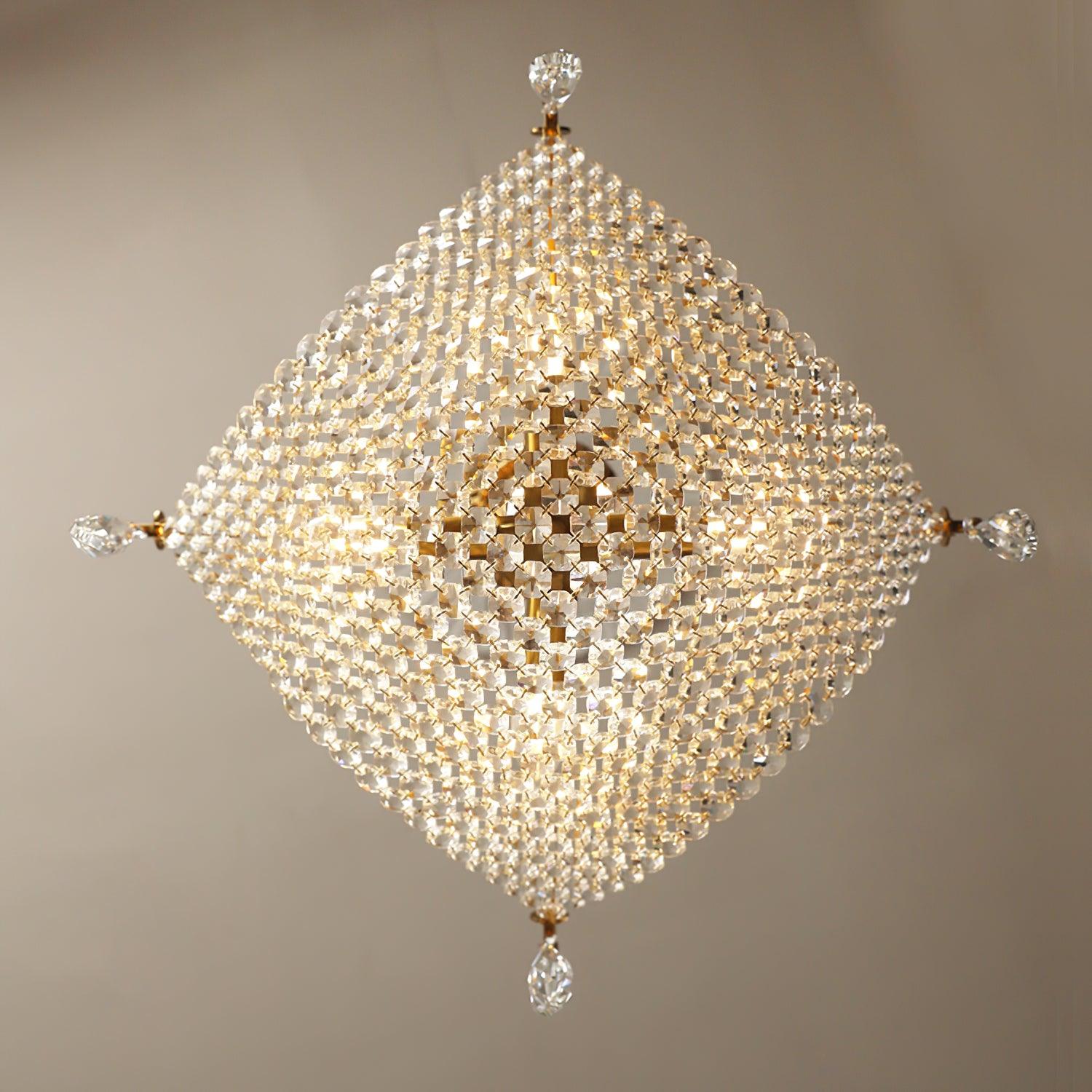 Lustra Kronleuchter mit Kristallketten und Kristall-Letslighting