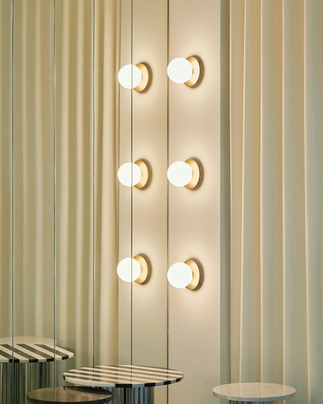 Haze Runde Glas-Wandleuchte-Letslighting