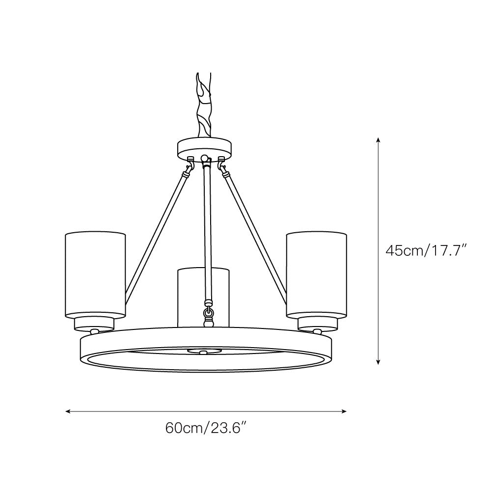 Illume Glas Postmodern Luxus Kronleuchter-Letslighting