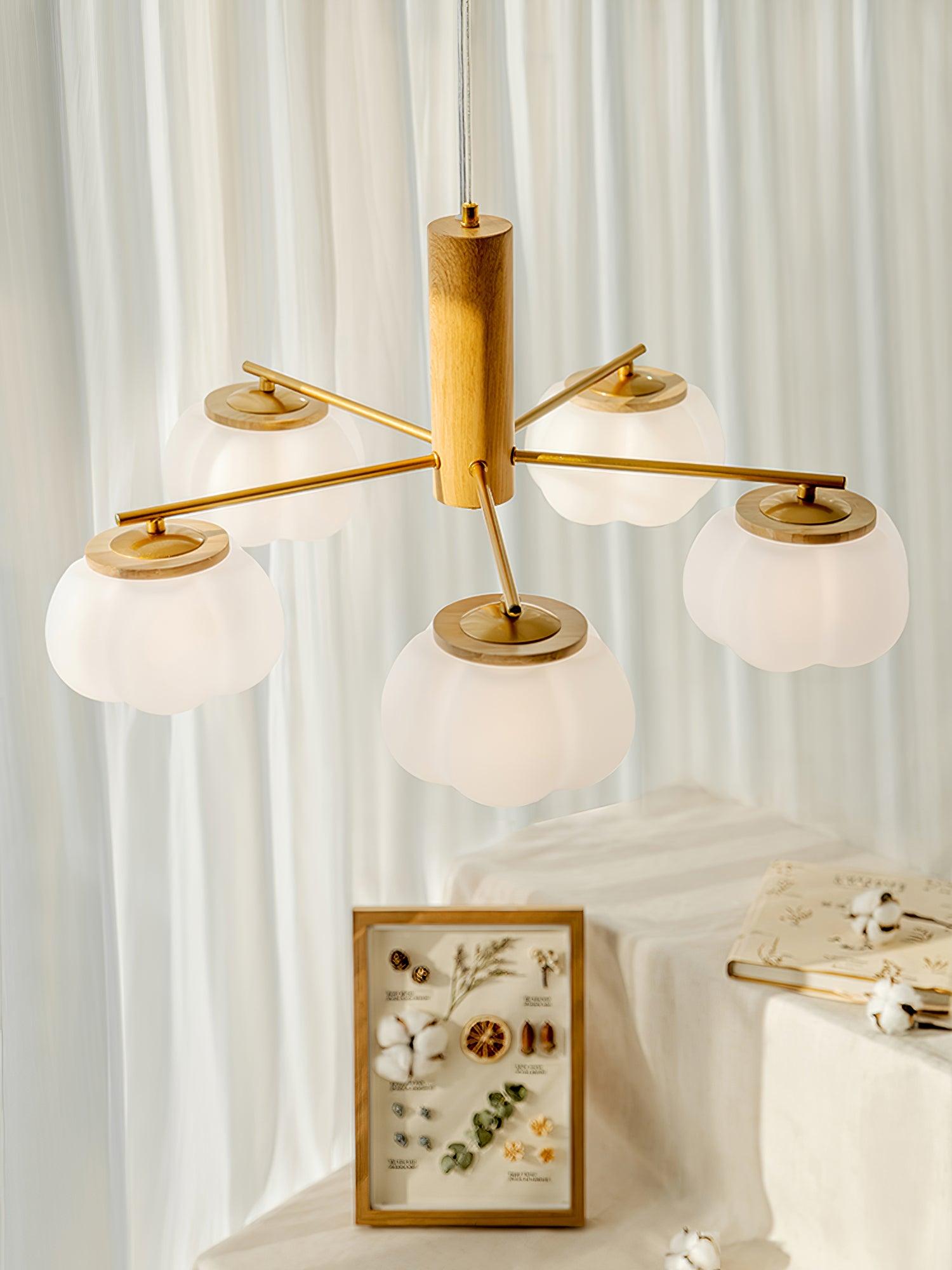 Tyler Vintage Glas-Kronleuchter-Letslighting