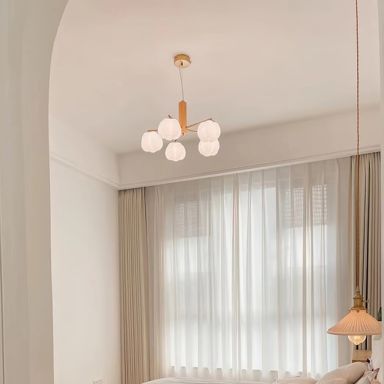 Tyler Vintage Glas-Kronleuchter-Letslighting