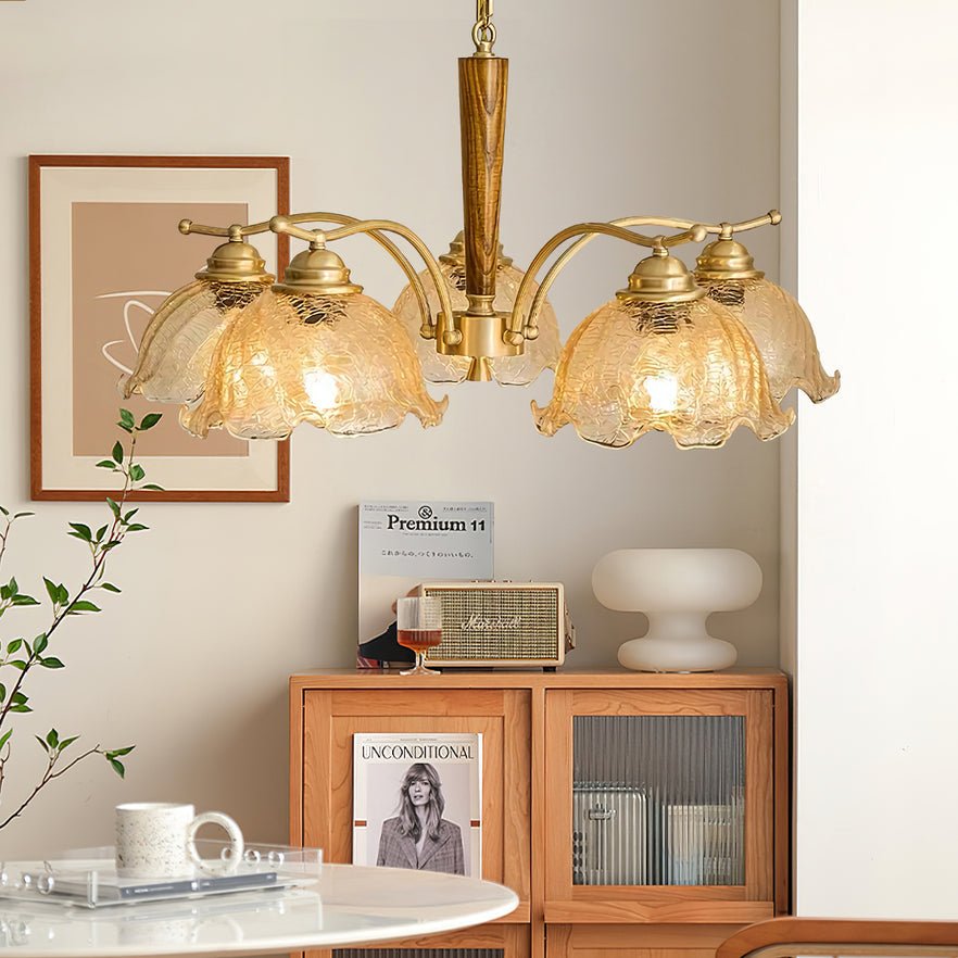 Orchid Vintage Glas-Kronleuchter-Letslighting