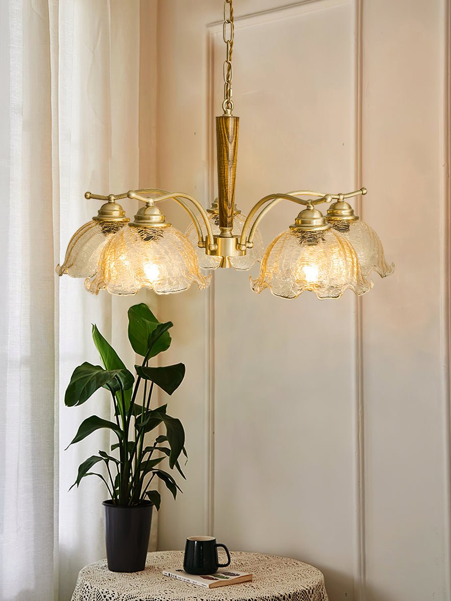 Orchid Vintage Glas-Kronleuchter-Letslighting