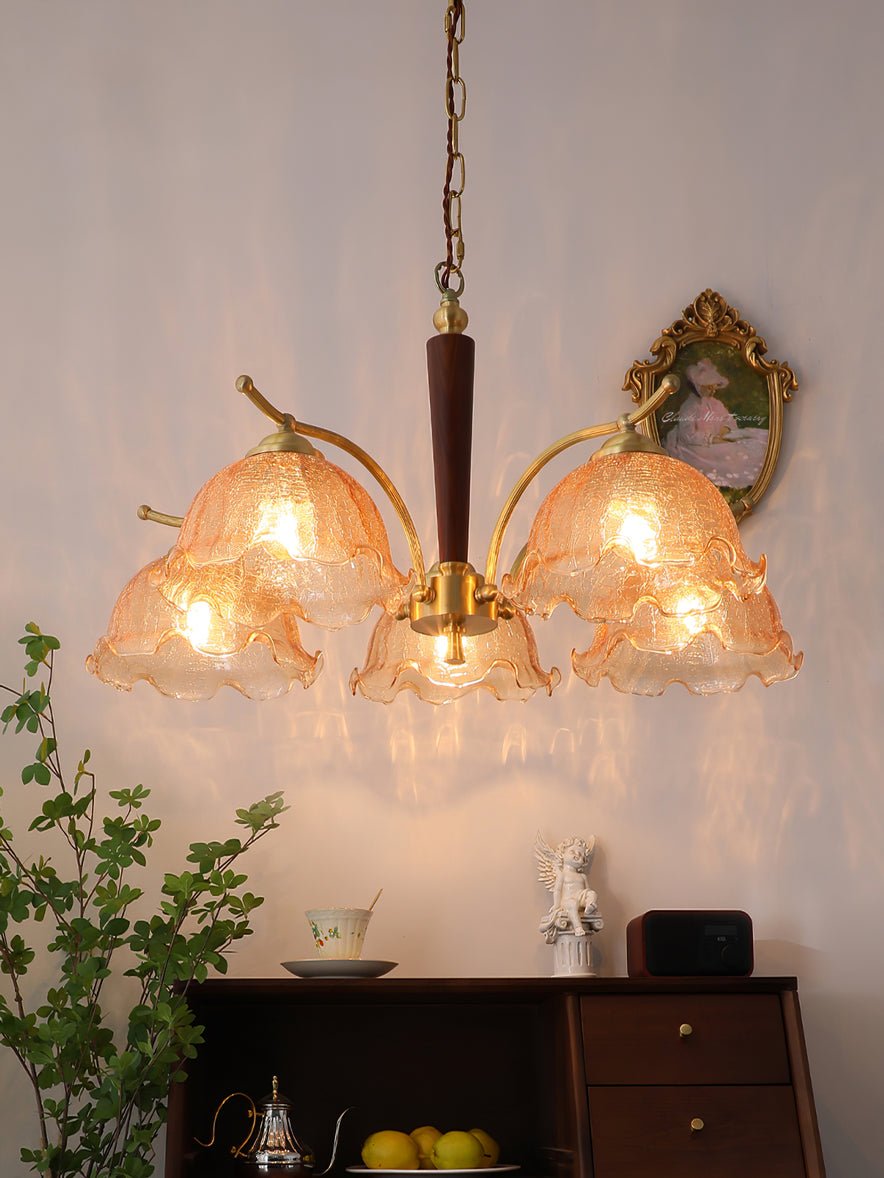 Orchid Vintage Glas-Kronleuchter-Letslighting