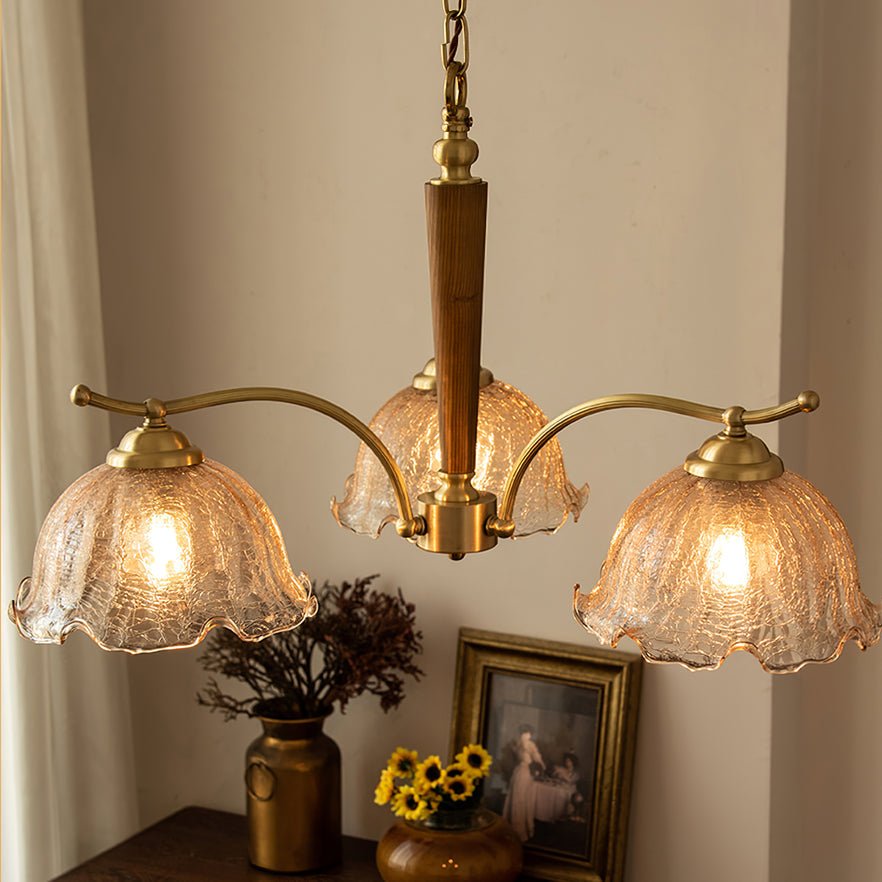 Orchid Vintage Glas-Kronleuchter-Letslighting