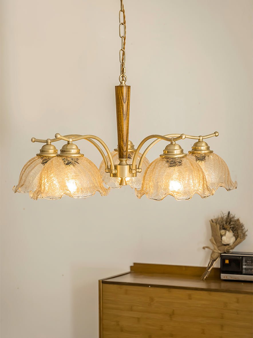 Orchid Vintage Glas-Kronleuchter-Letslighting