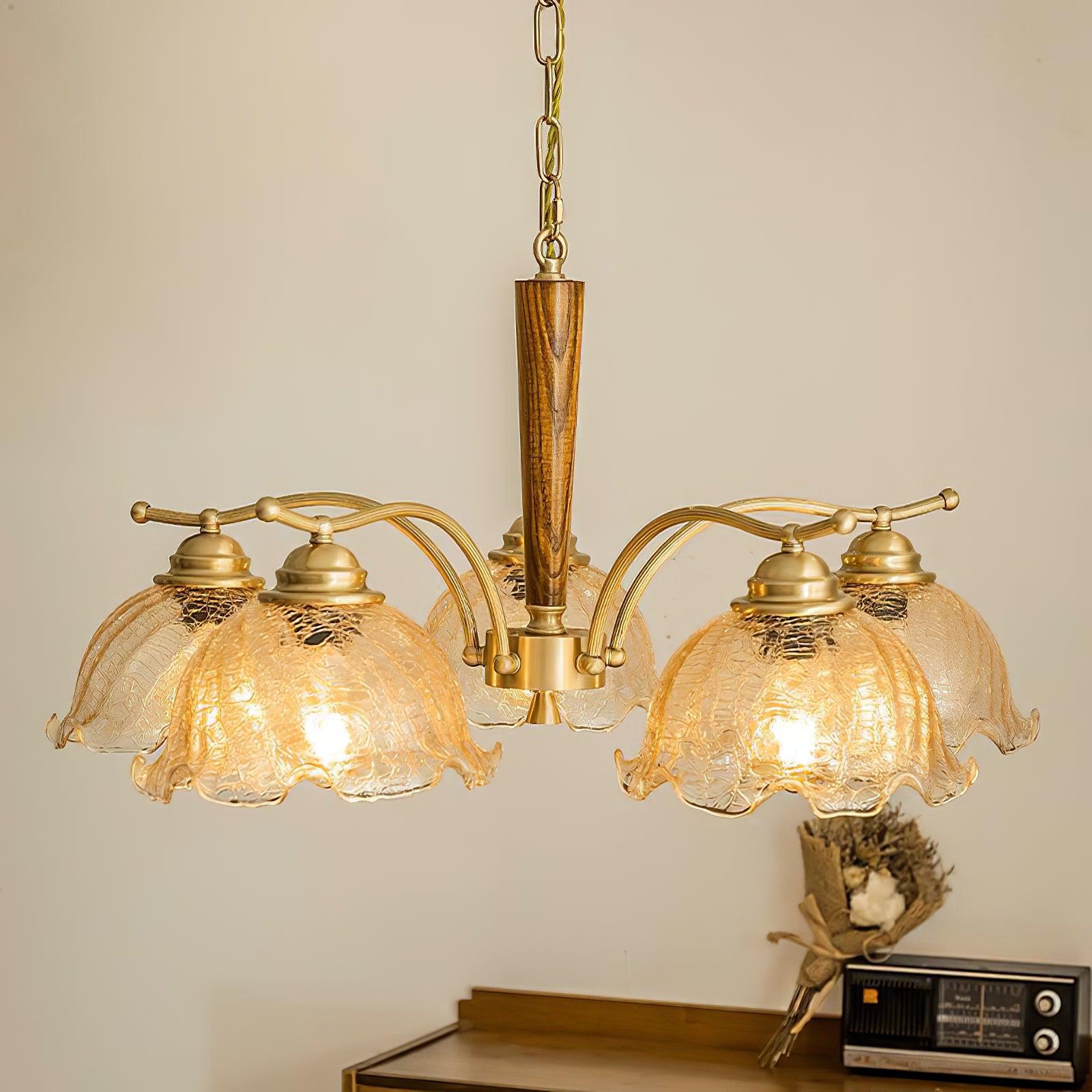 Orchid Vintage Glas-Kronleuchter-Letslighting
