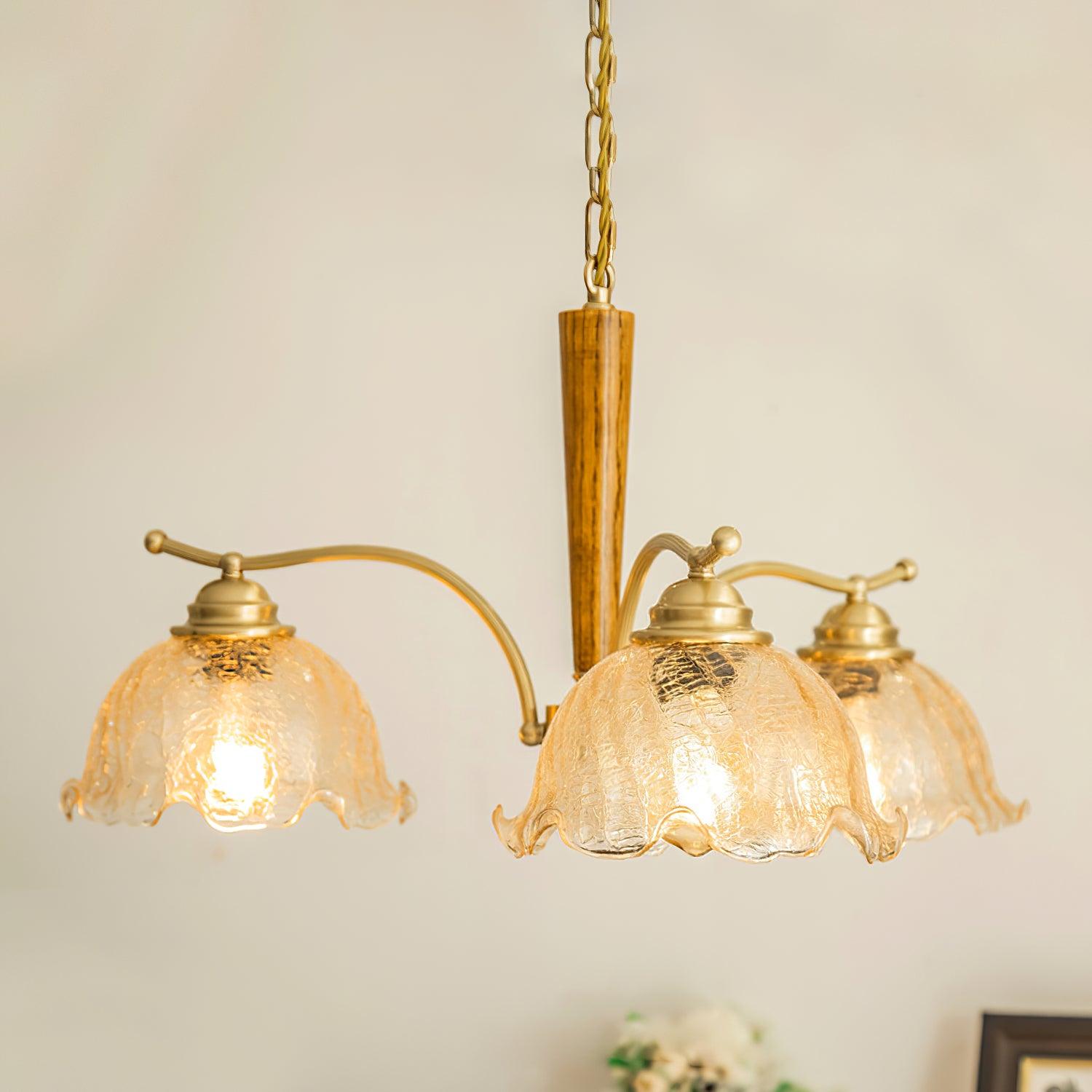 Orchid Vintage Glas-Kronleuchter-Letslighting