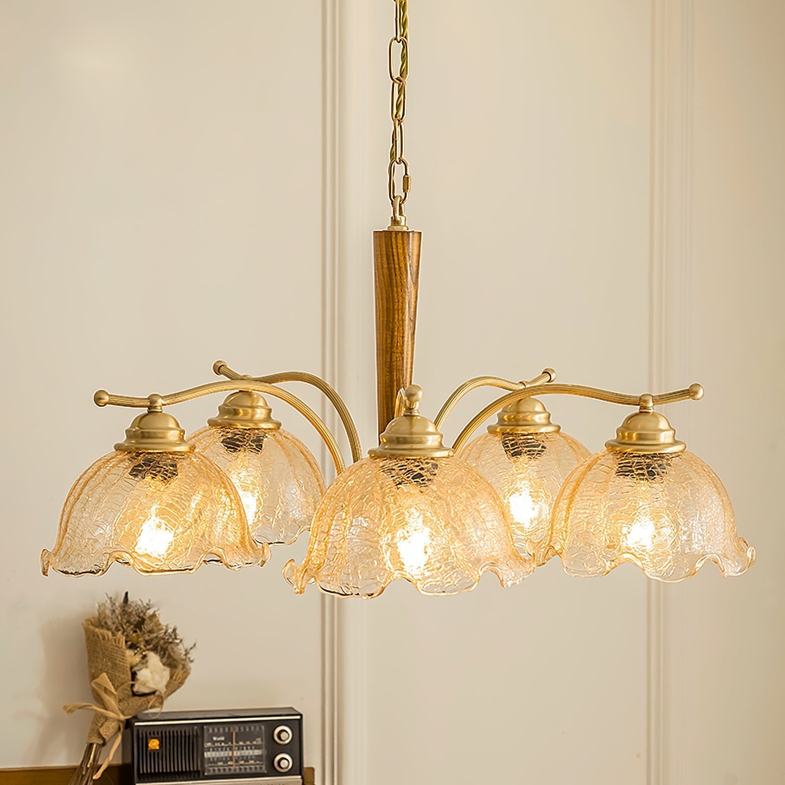 Ogle Blumen-Glas-Kronleuchter-Letslighting