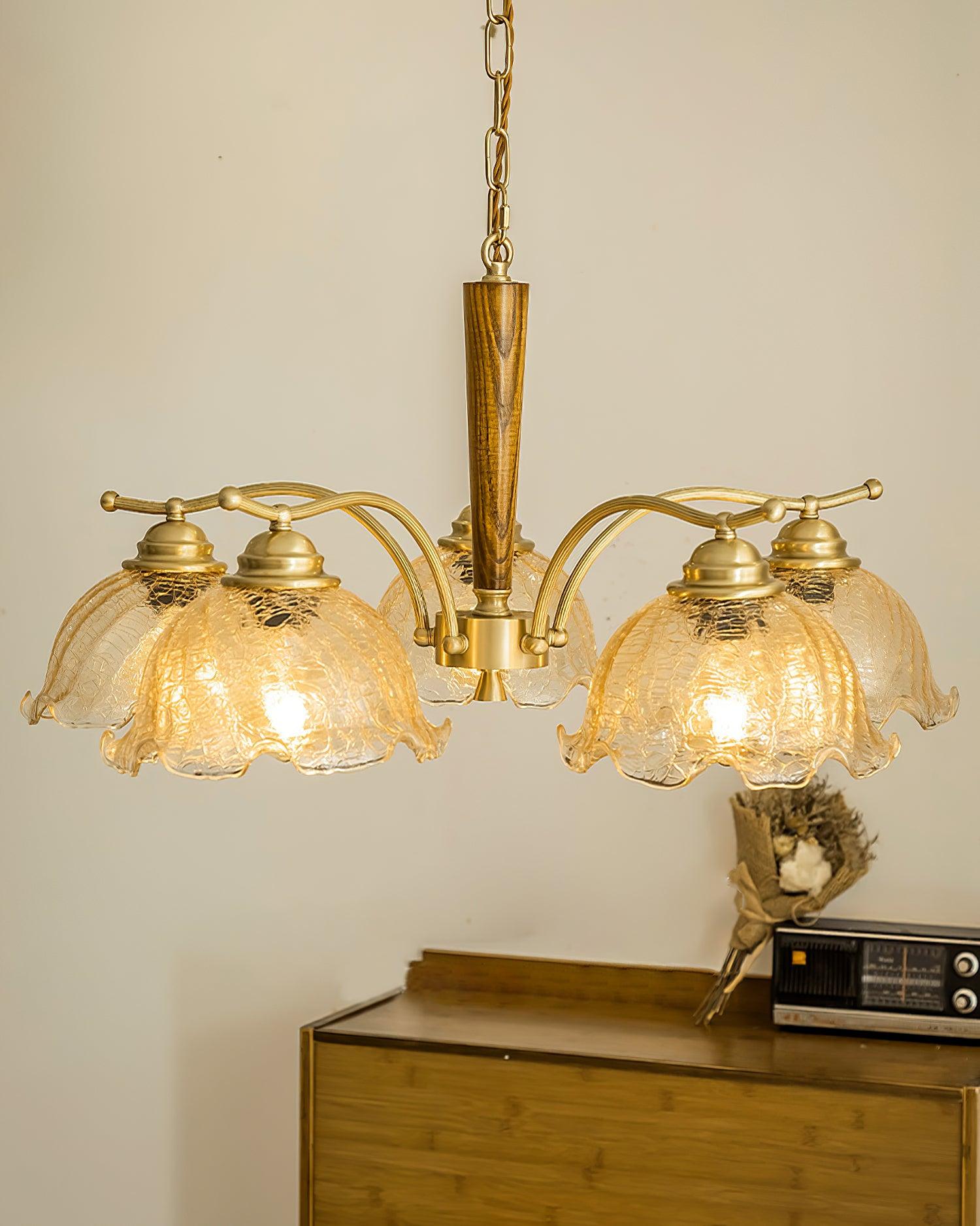 Orchid Vintage Glas-Kronleuchter-Letslighting
