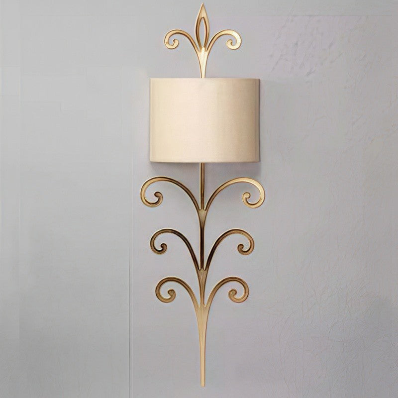 Pulse Einzigartige Messing Stoff Wandleuchte-Letslighting