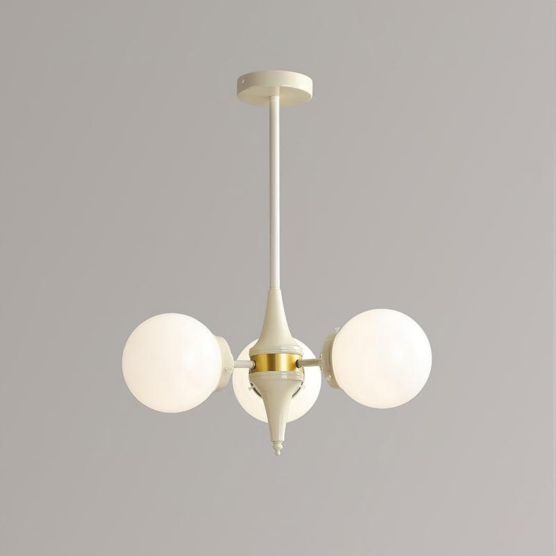 Lustra Kronleuchter Globus Creme Modern-Letslighting