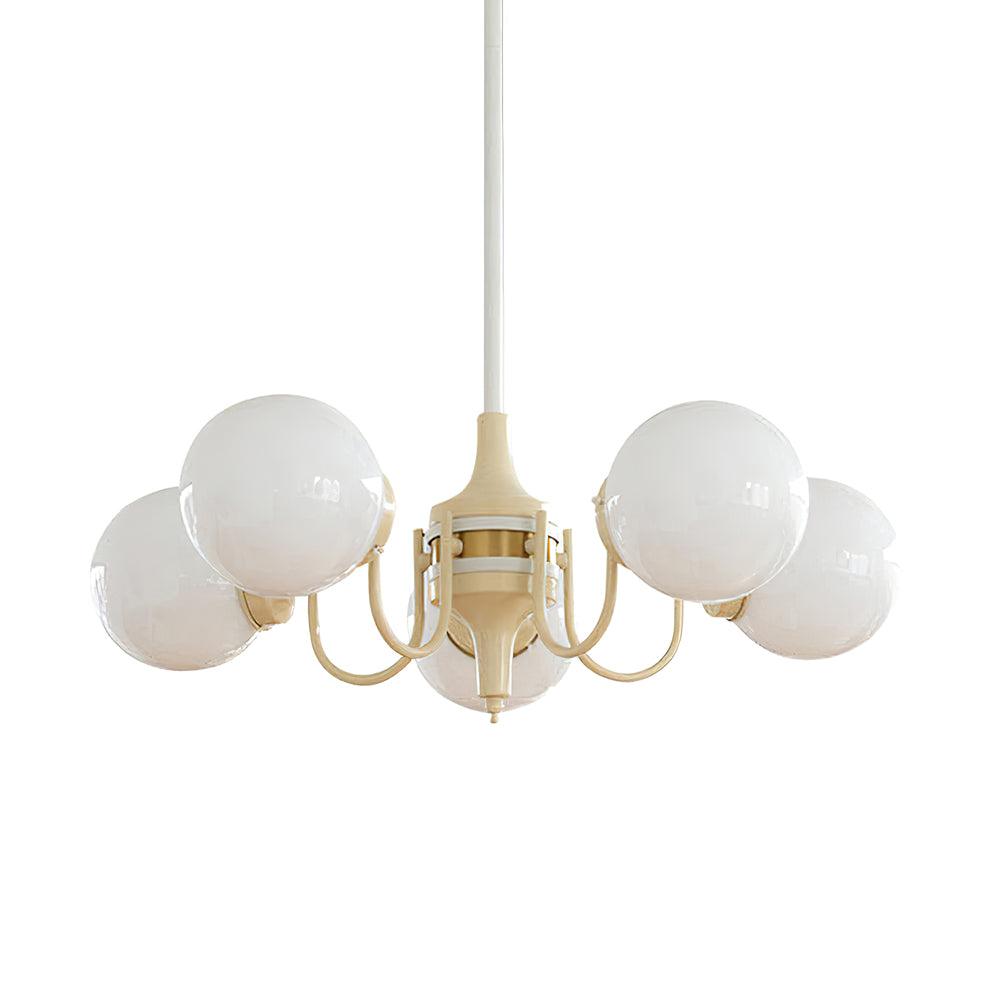 Lustra Kronleuchter Globus Creme Modern-Letslighting