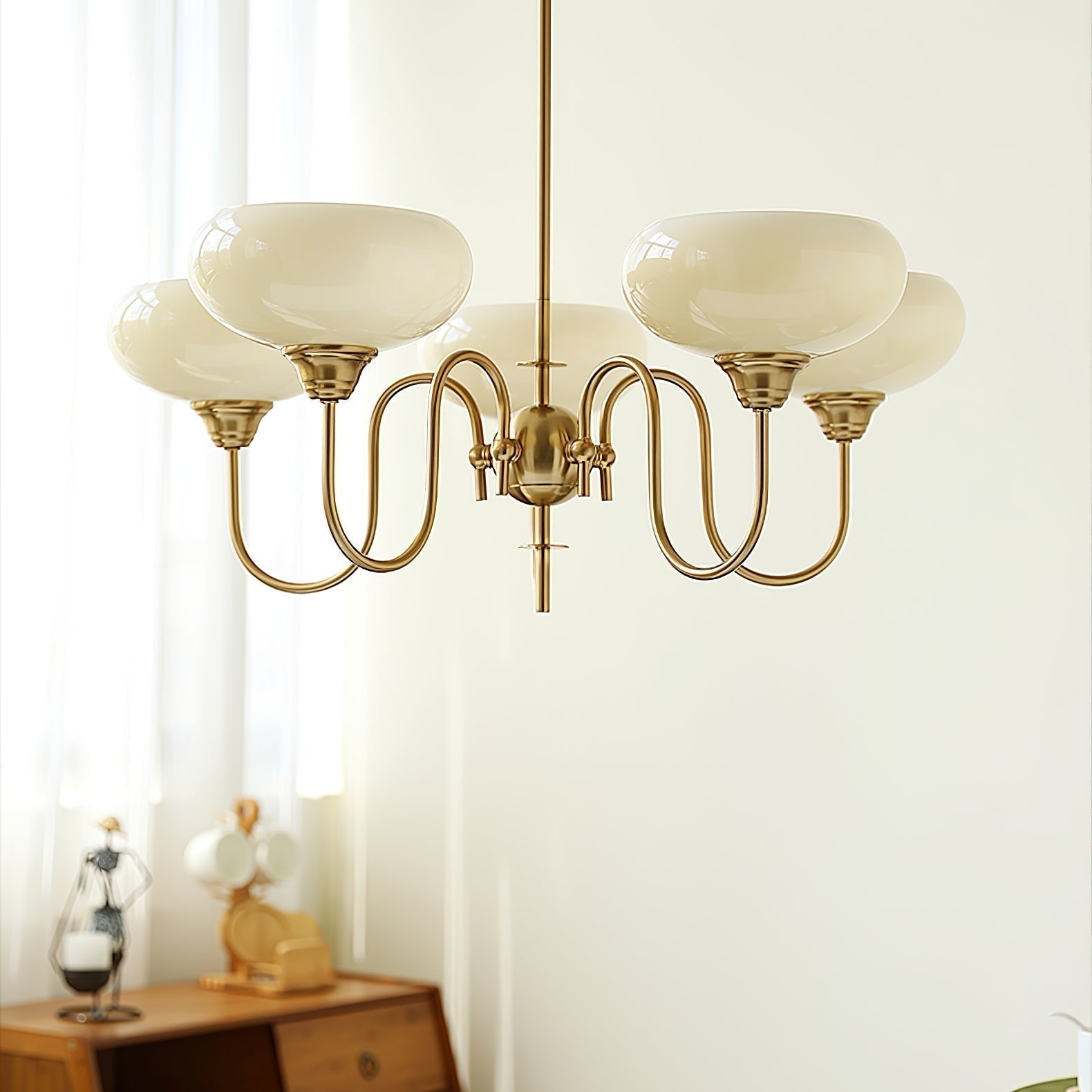 Creamy Kaki Kronleuchter-Letslighting