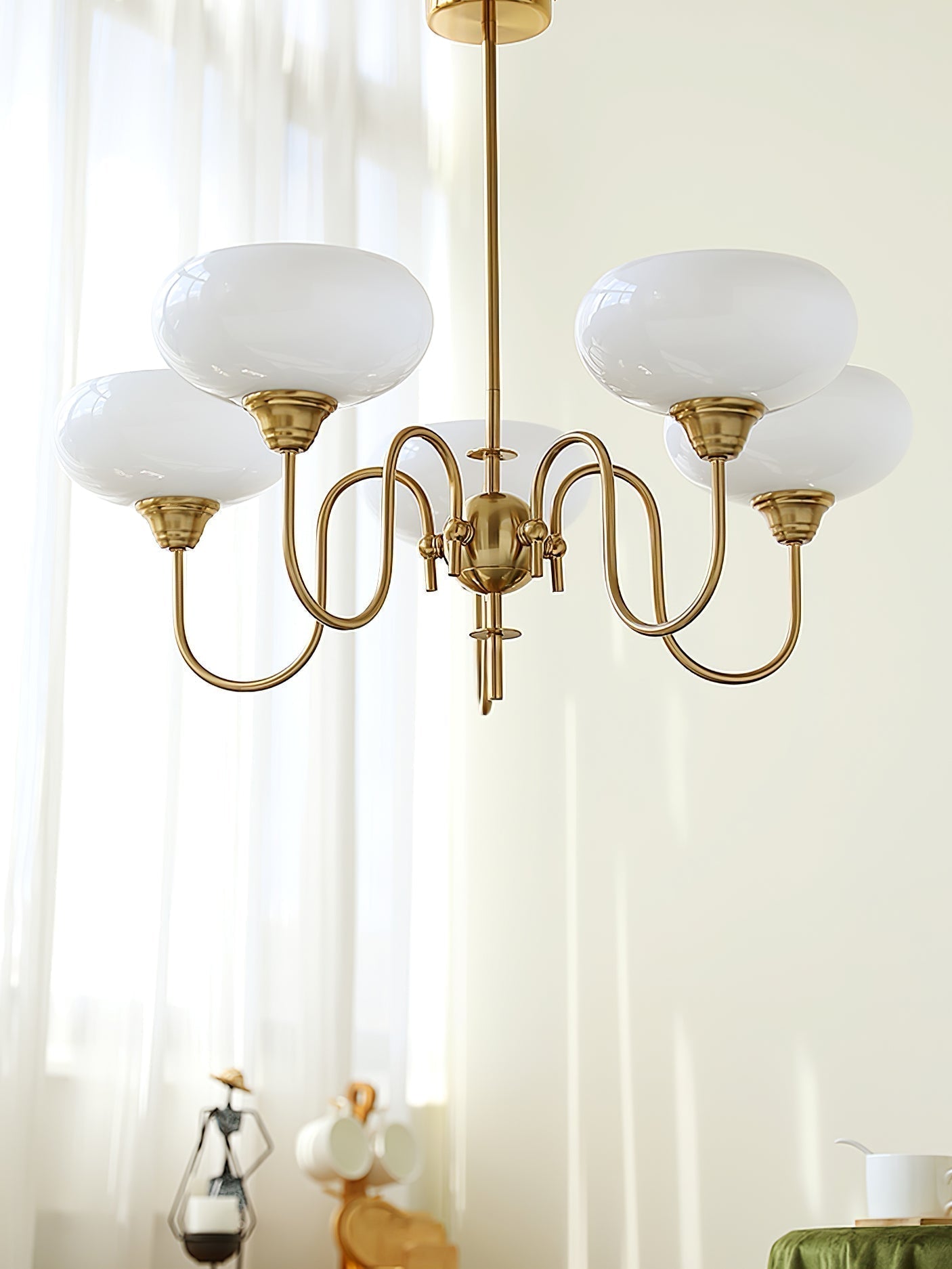 Creamy Kaki Kronleuchter-Letslighting