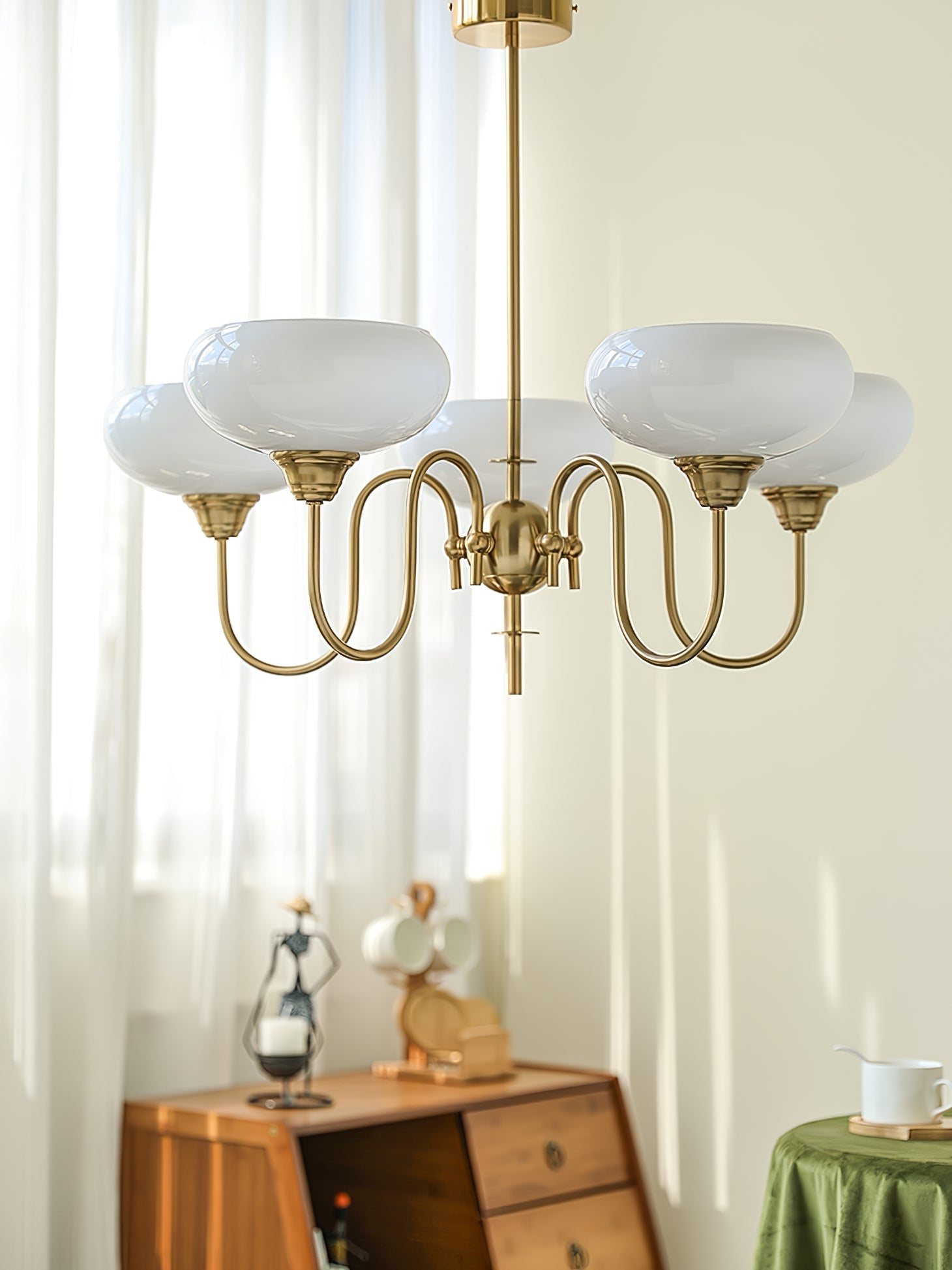Creamy Kaki Kronleuchter-Letslighting