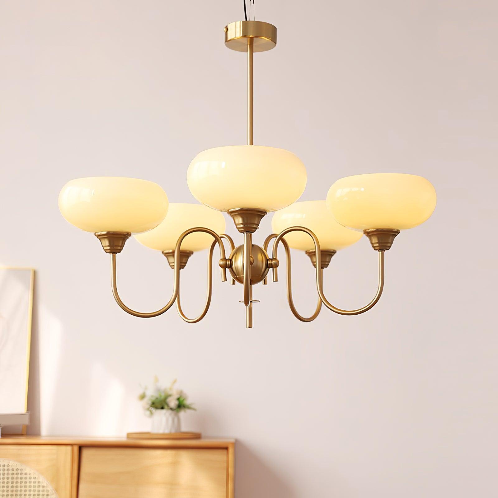 Creamy Kaki Kronleuchter-Letslighting