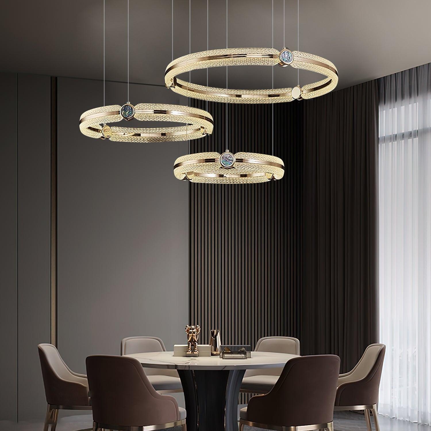 Aurora Kronleuchter Kreativ Ring-Letslighting