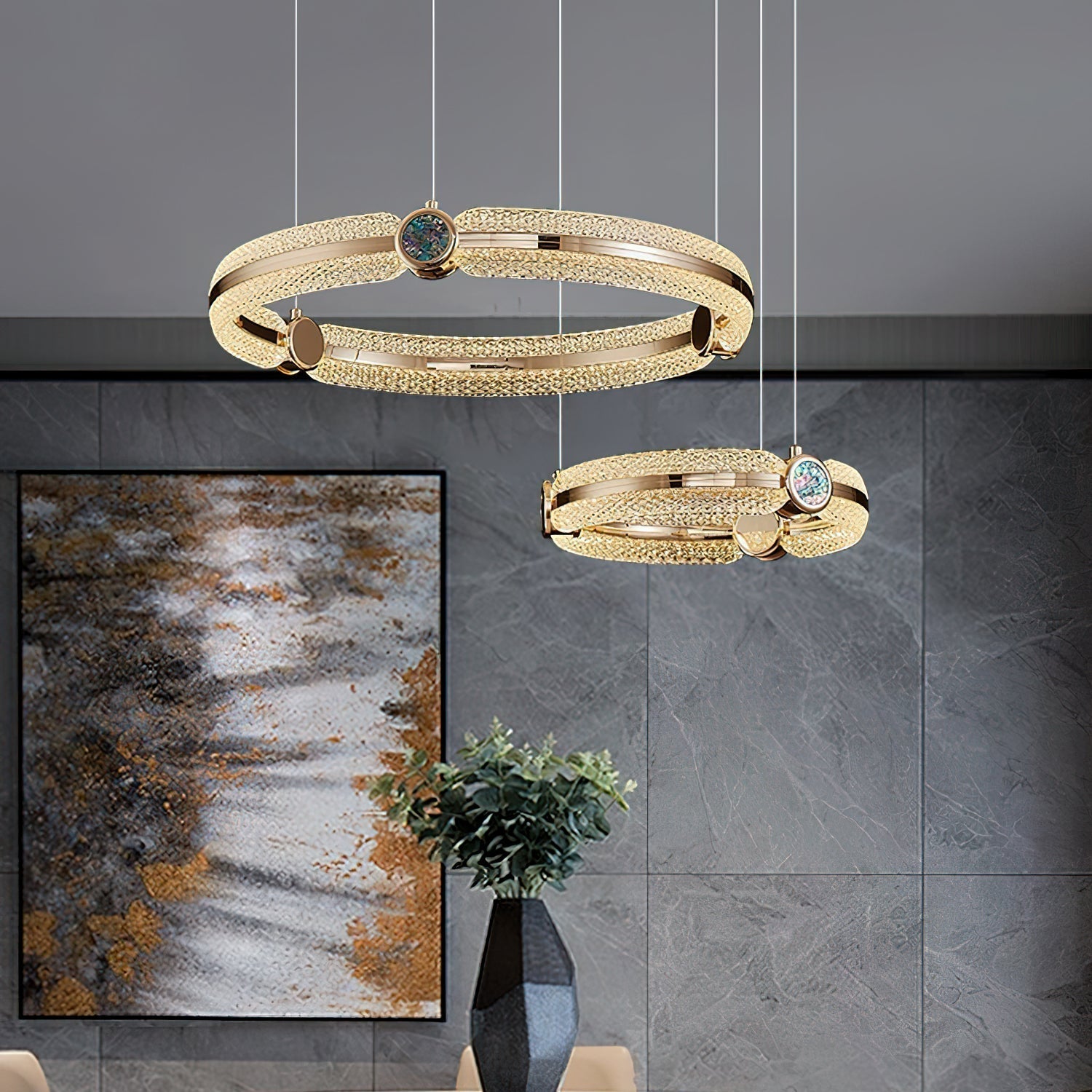 Aurora Kronleuchter Kreativ Ring-Letslighting