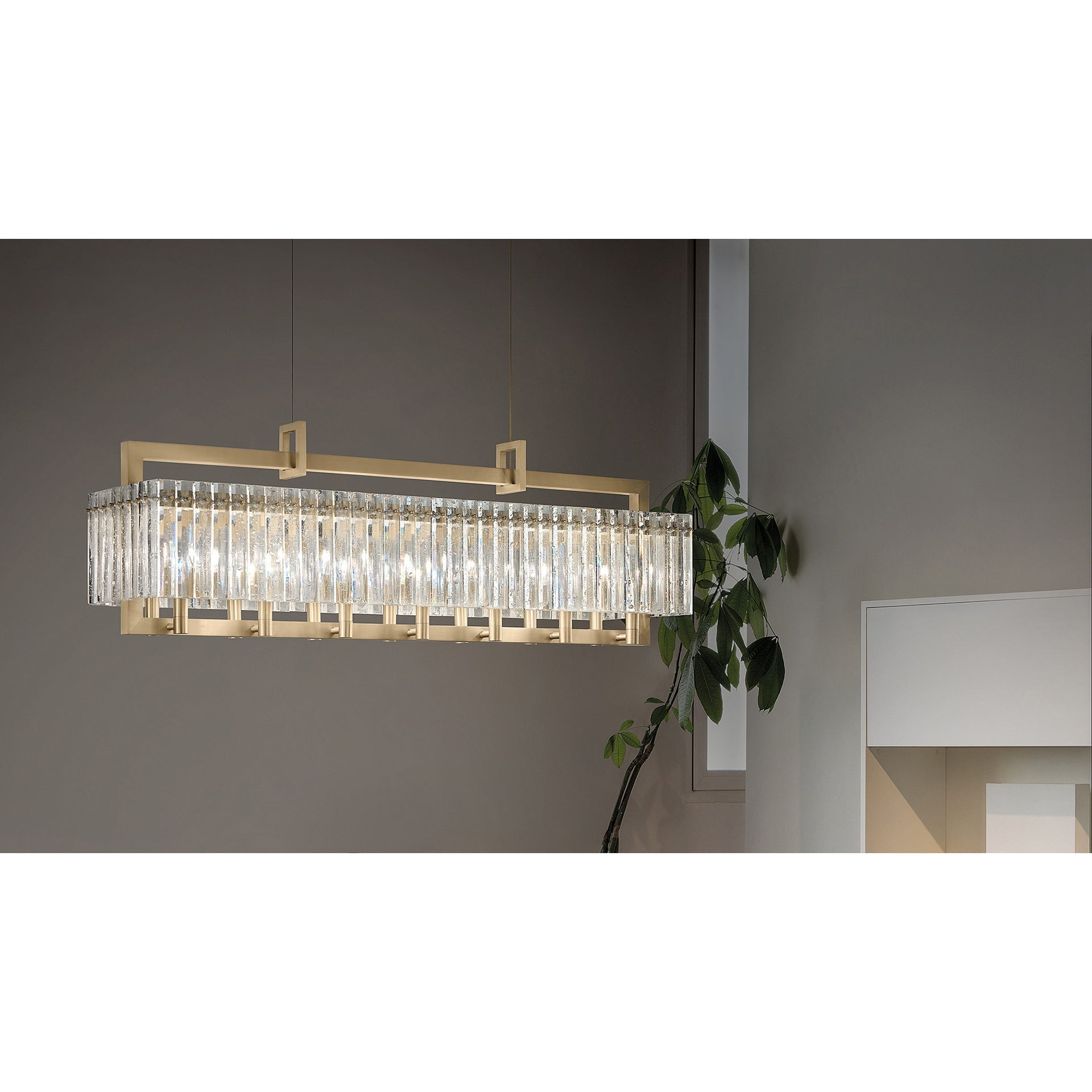 Rever Luxuriöser Kronleuchter aus Messing und Glas-Letslighting