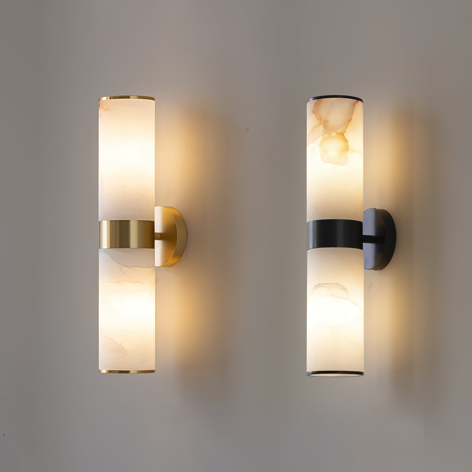 Sway Modern Minimalist Vanity Alabaster Sconce Wall Lamp - Letslighting