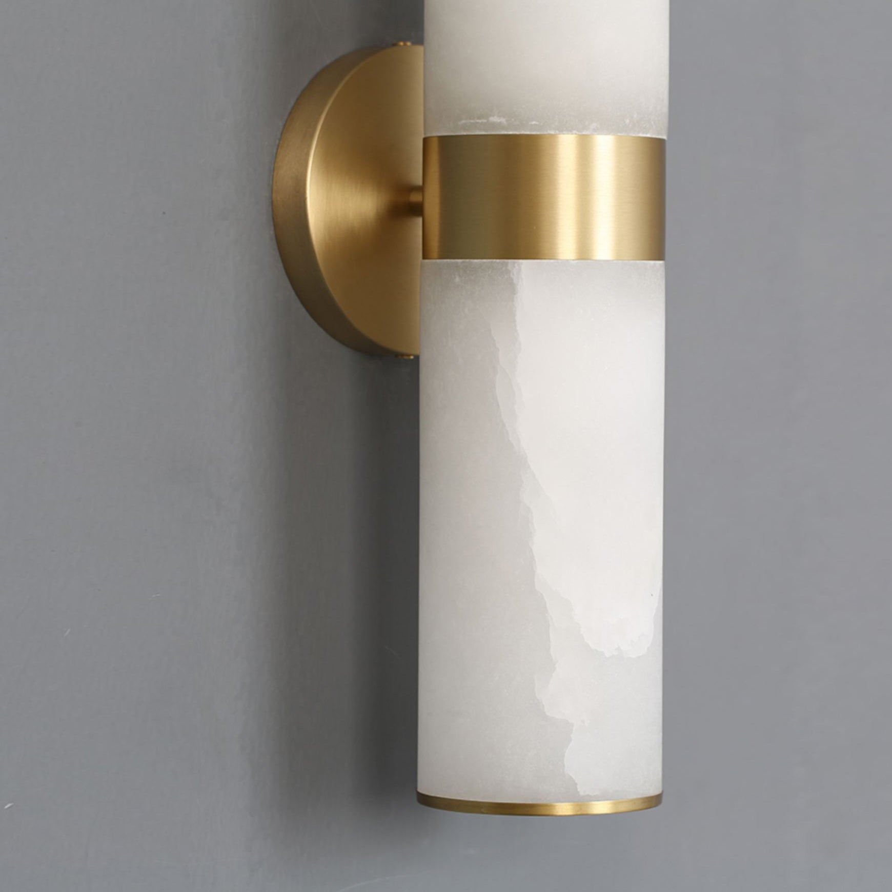 Sway Modern Minimalist Vanity Alabaster Sconce Wall Lamp - Letslighting