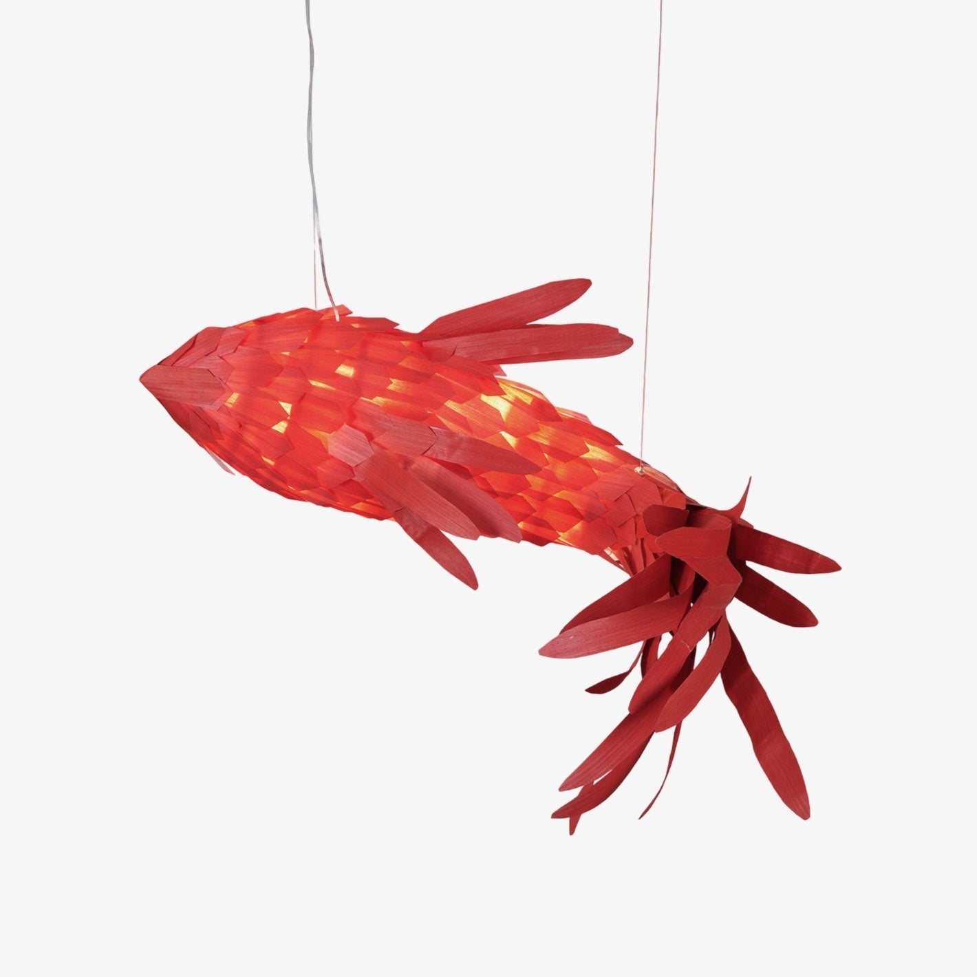 Vamararae Crimson Swirl Koi Pendelleuchte-Letslighting