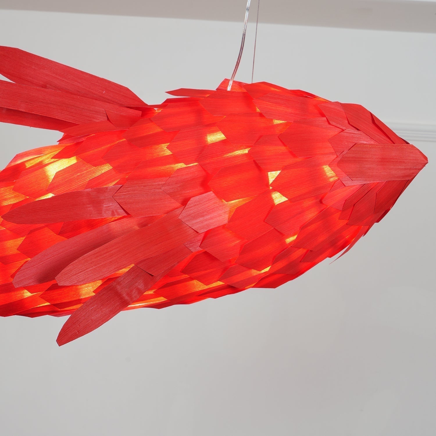 Vamararae Crimson Swirl Koi Pendelleuchte-Letslighting