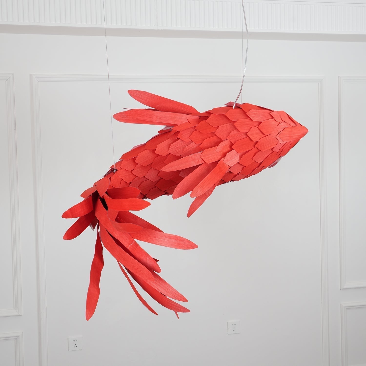 Vamararae Crimson Swirl Koi Pendelleuchte-Letslighting