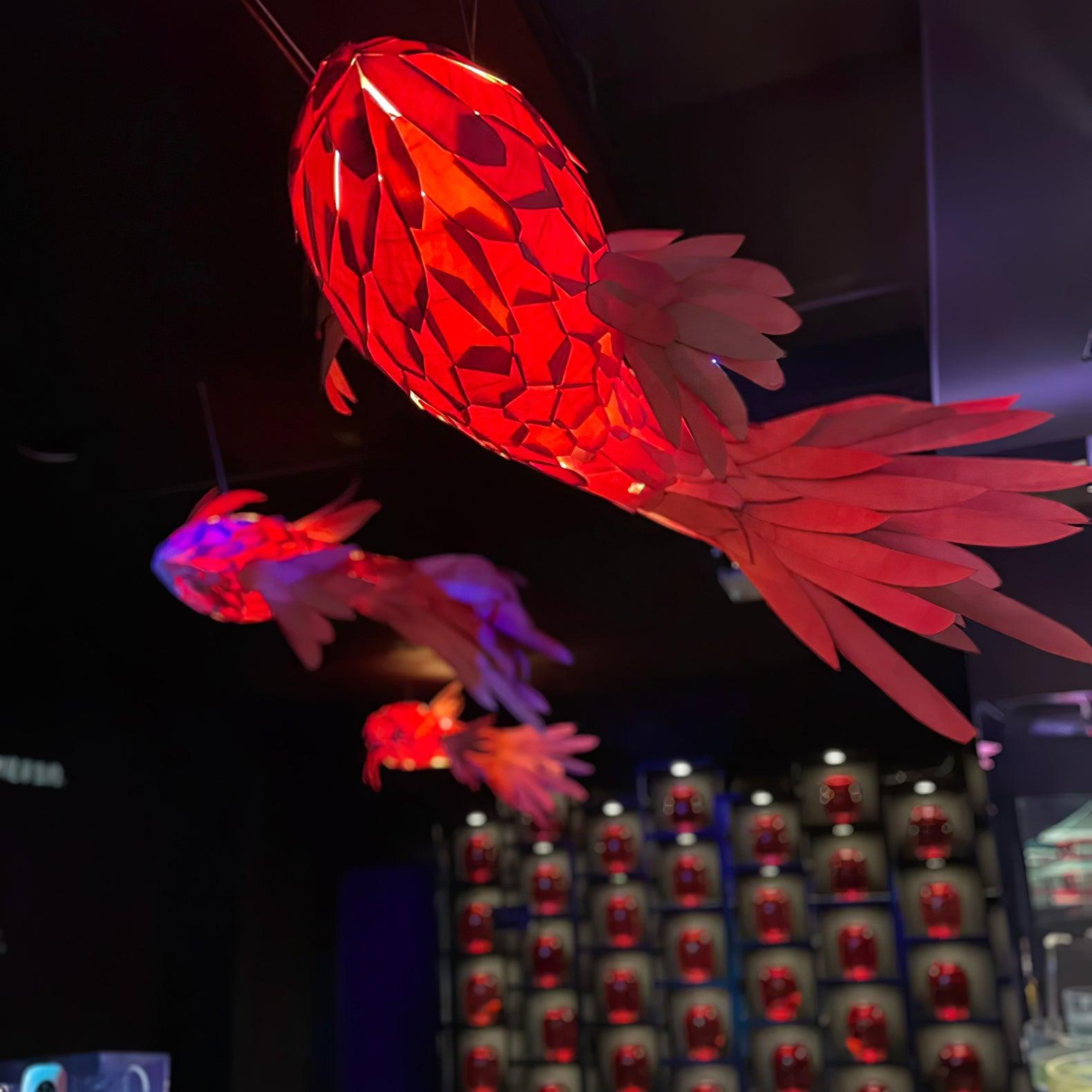 Vamararae Crimson Swirl Koi Pendelleuchte-Letslighting