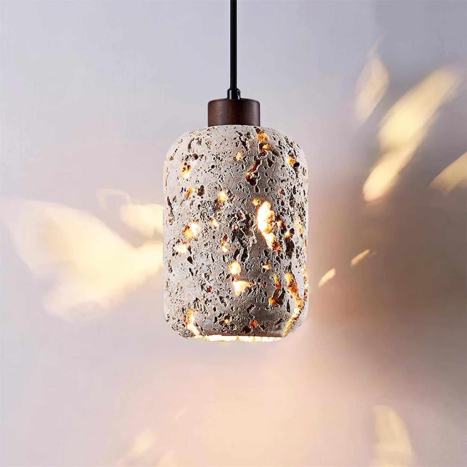 Eryno Concrete Travertine Pendant Light - Letslighting