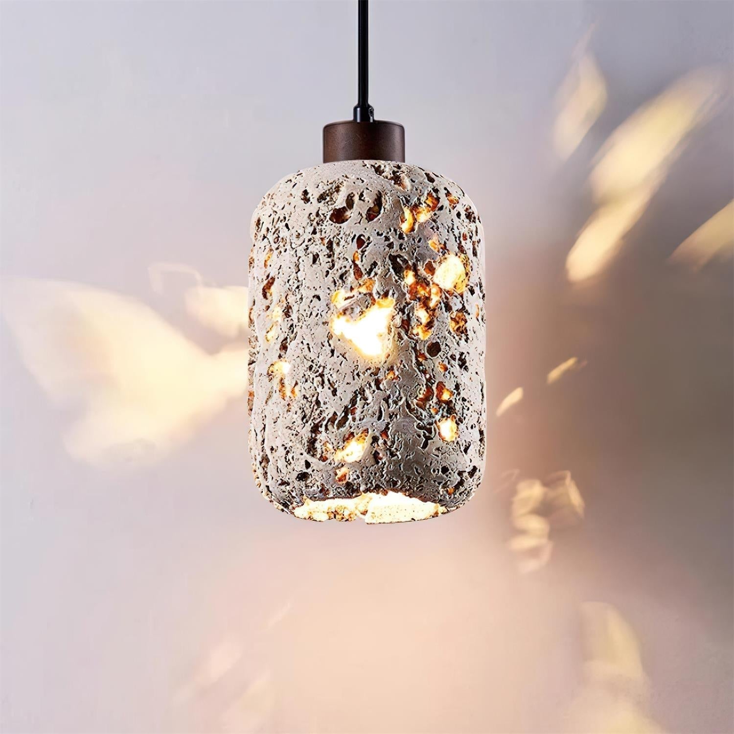 Eryno Concrete Travertine Pendant Light - Letslighting