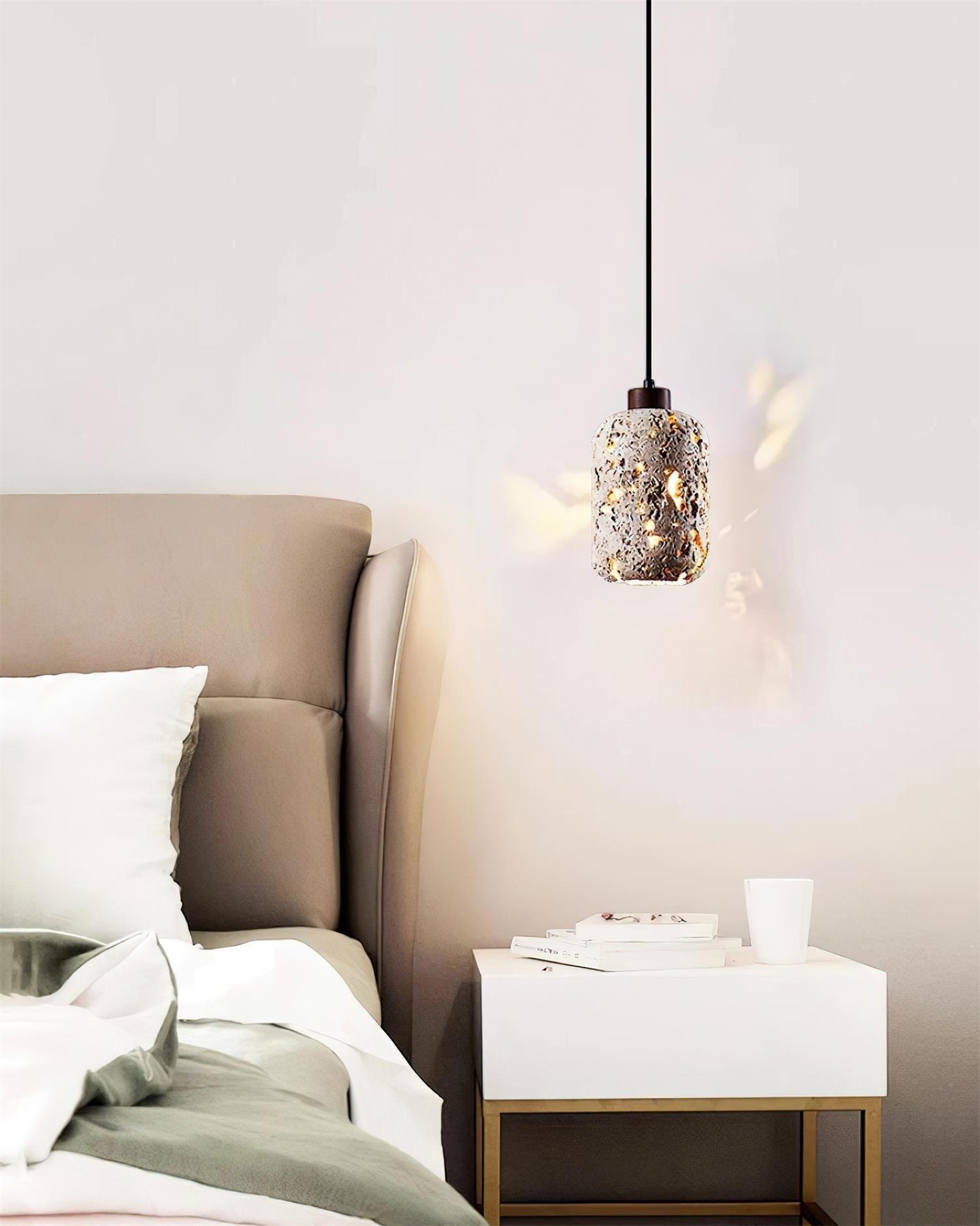 Eryno Concrete Travertine Pendant Light - Letslighting