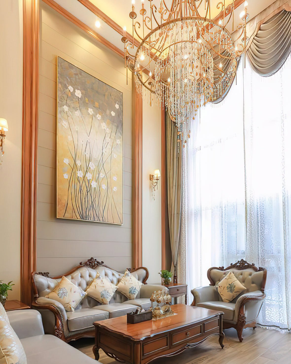 Errina Postmodern Luxury Shell Crystal Chandelier - Blowlighting