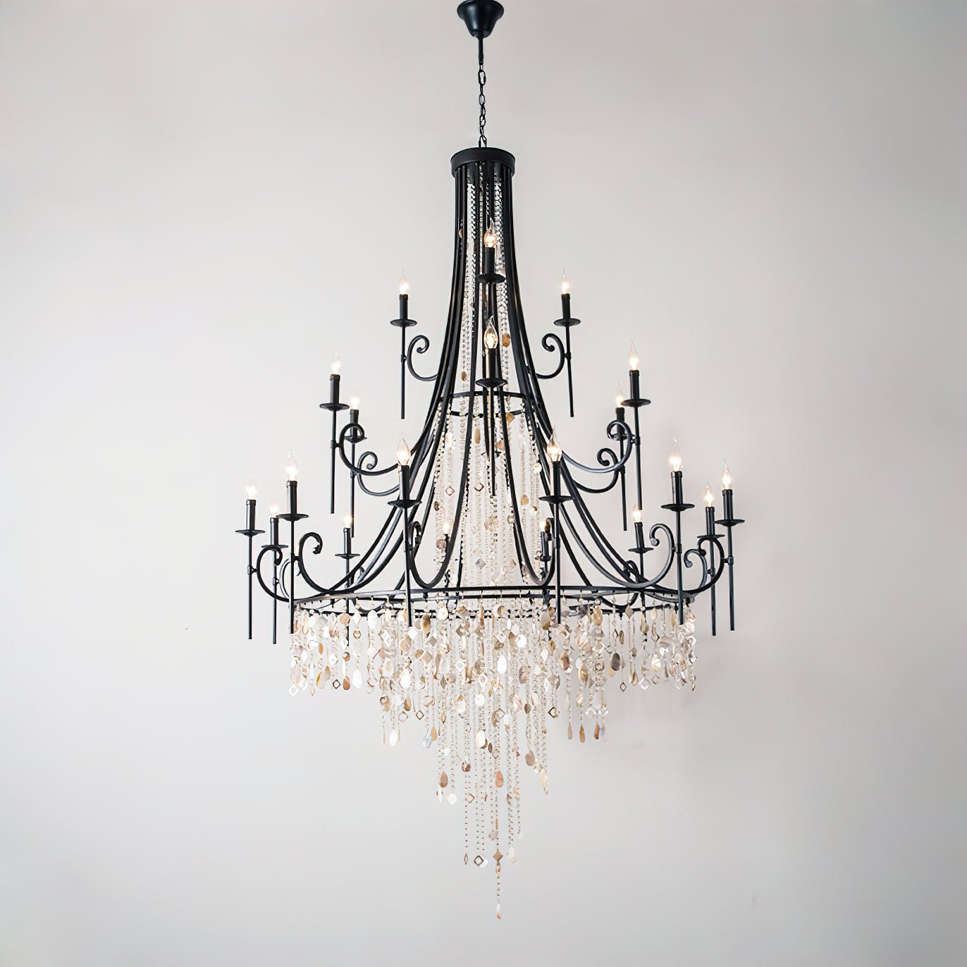 Errina Postmodern Luxury Shell Crystal Chandelier - Blowlighting