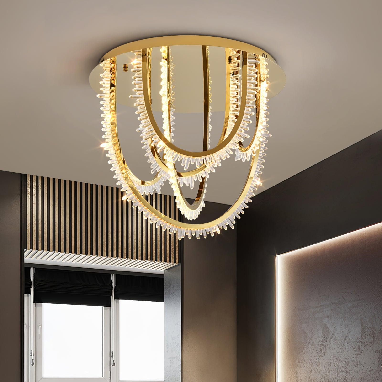 Crystal Individuelle Kreativität Cordel Kristall Deckenleuchte-Letslighting