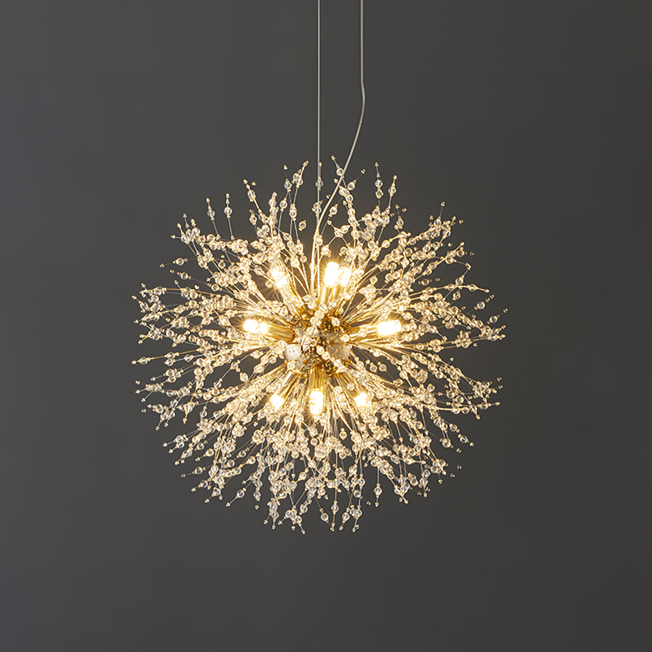 Lustra Chandelier Crystal Dandelion with Crystals-Letslighting