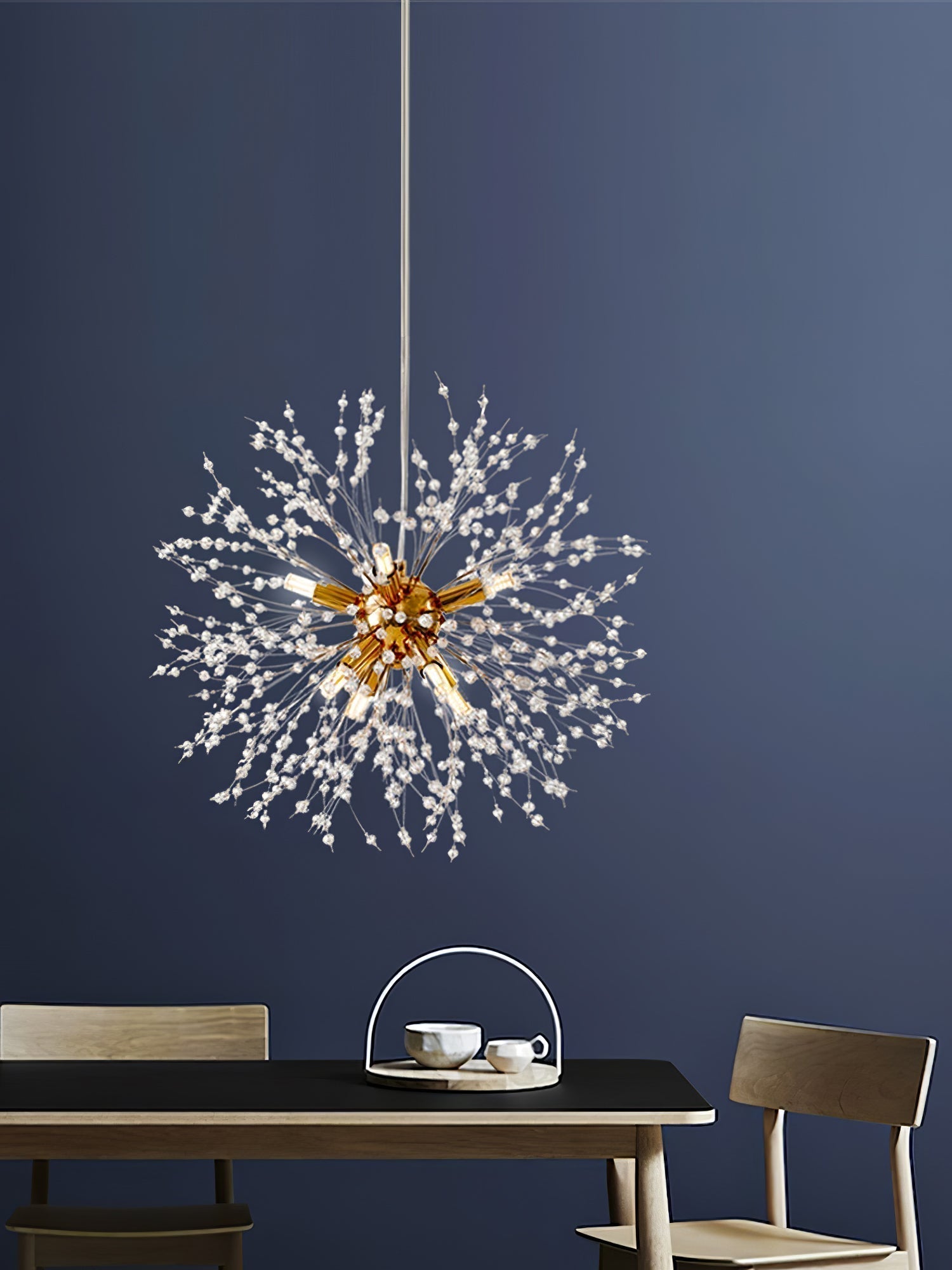 Lustra Chandelier Crystal Dandelion with Crystals-Letslighting