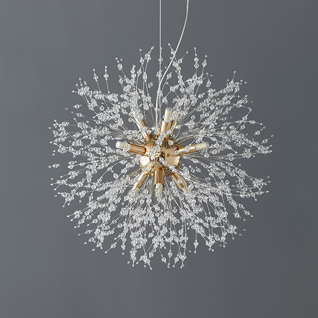 Lustra Chandelier Crystal Dandelion with Crystals-Letslighting