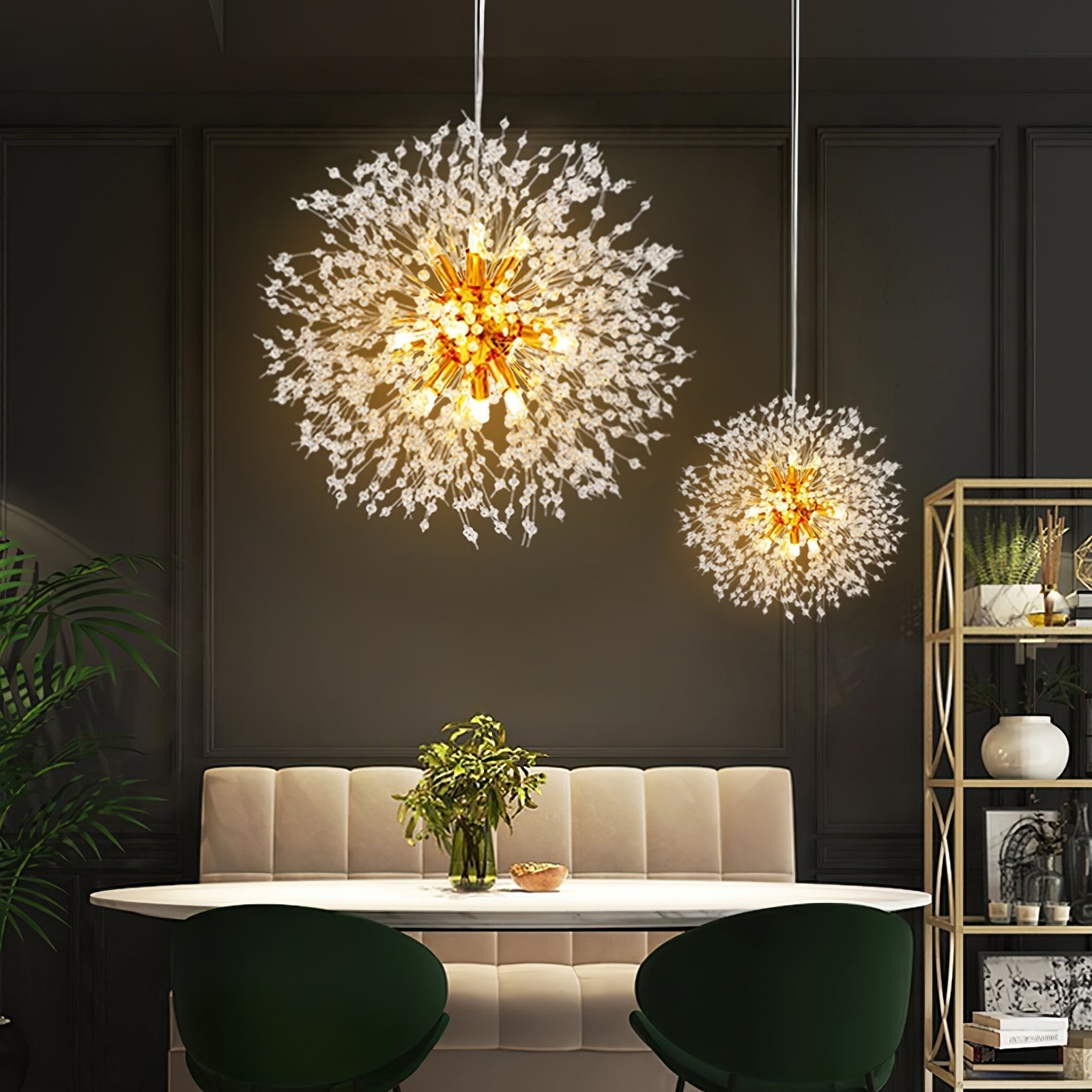 Lustra Chandelier Crystal Dandelion with Crystals-Letslighting