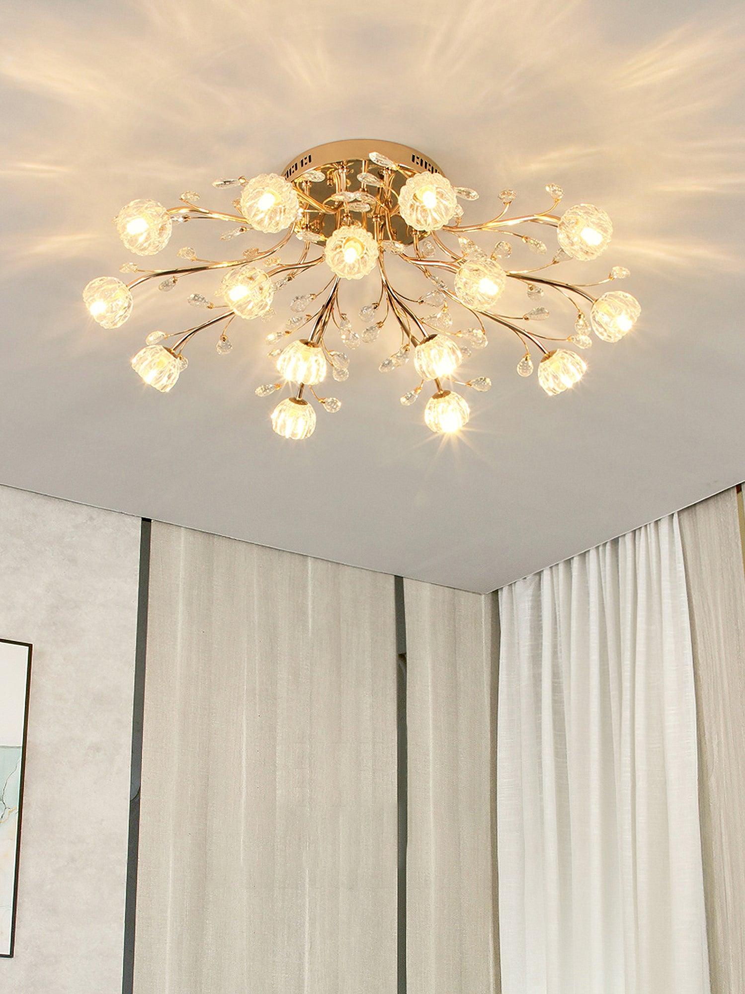 Crystal Flower Ceiling Light - Blowlighting