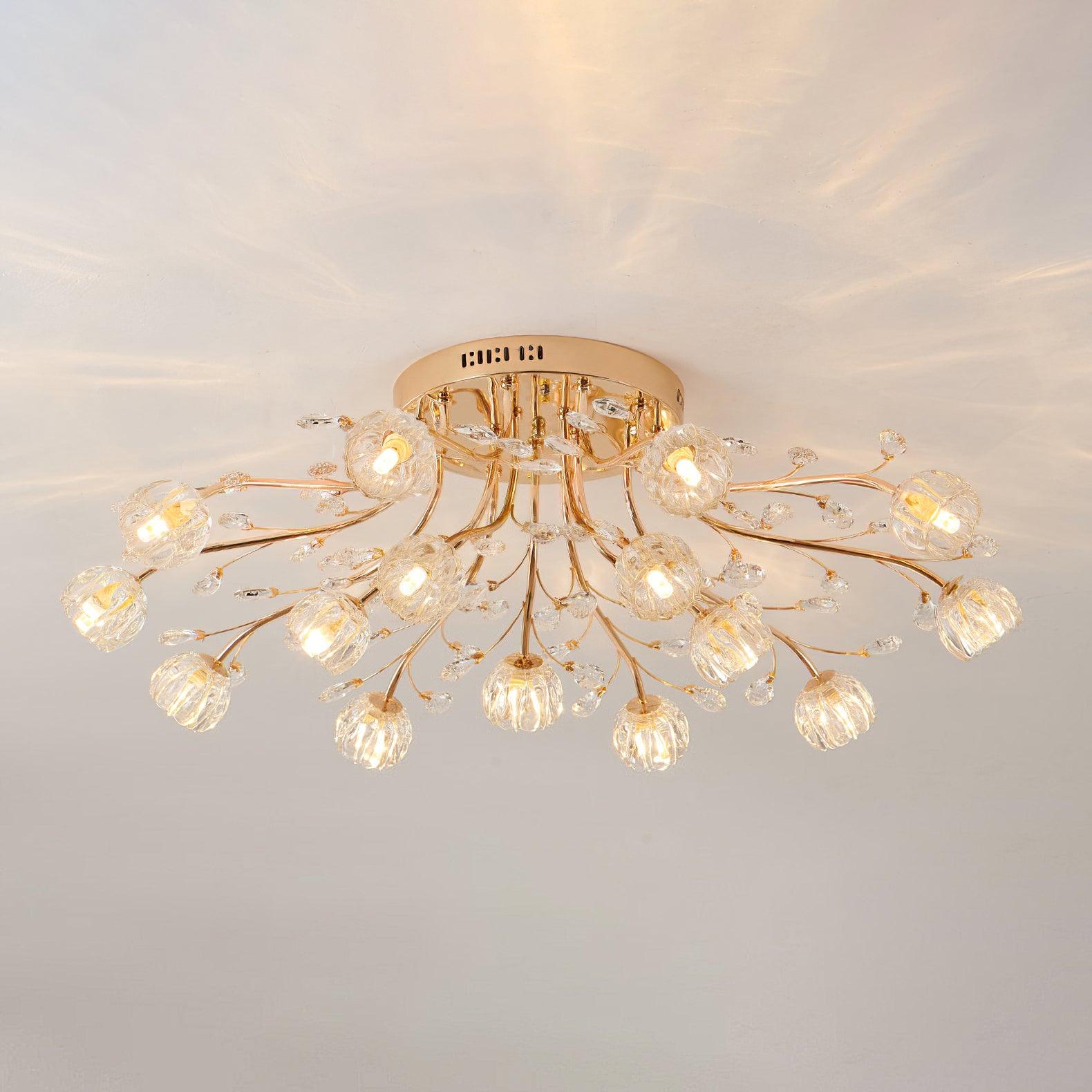 Crystal Flower Ceiling Light - Blowlighting