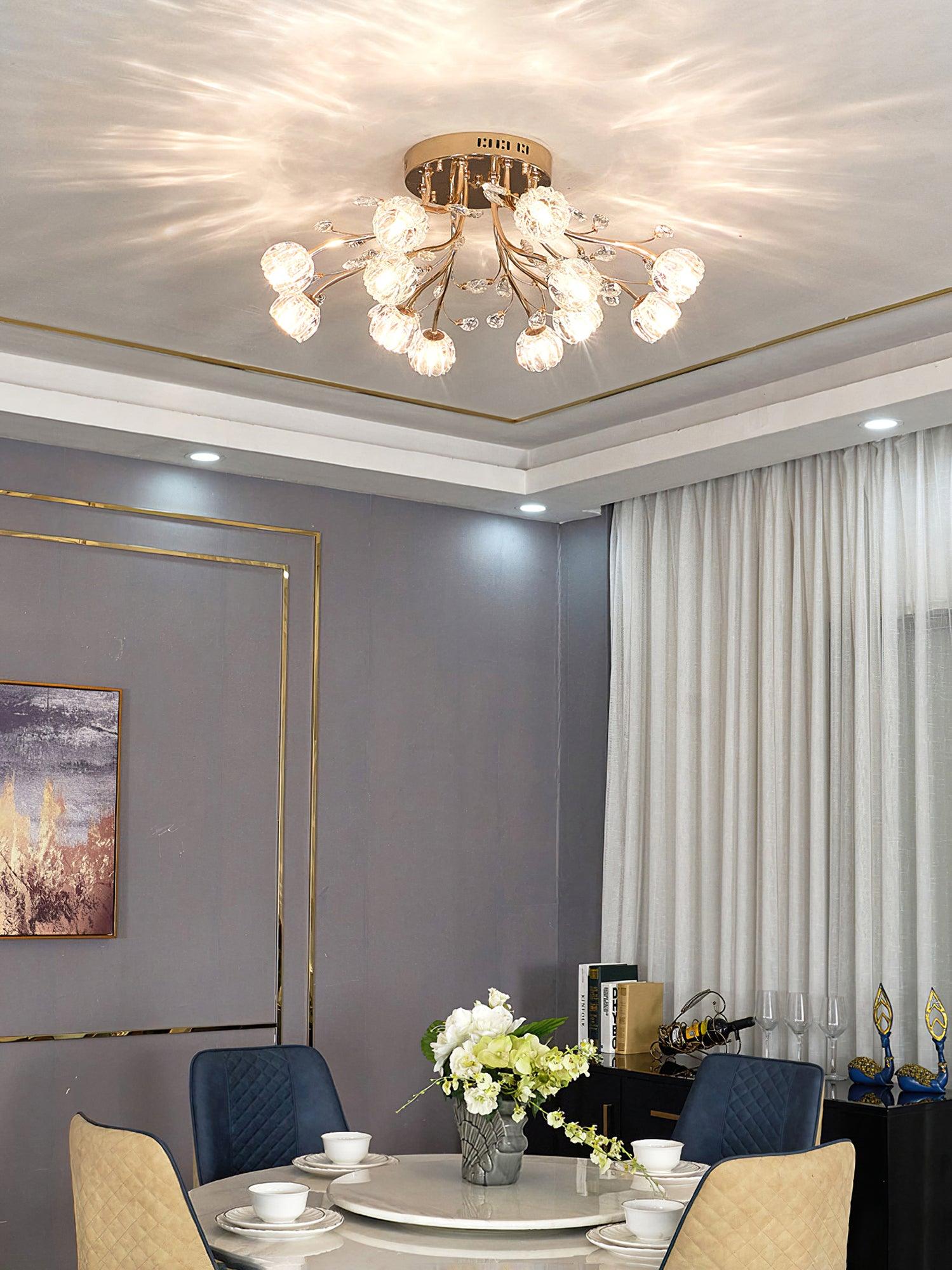 Crystal Flower Ceiling Light - Blowlighting