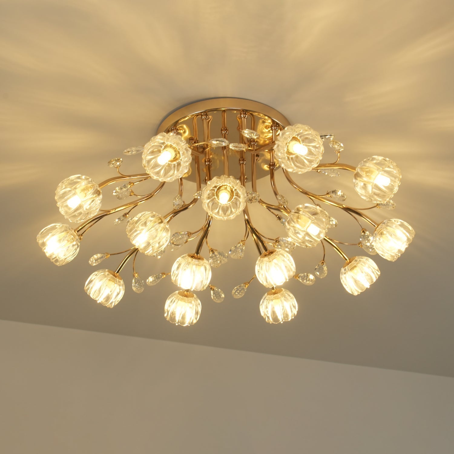 Crystal Flower Ceiling Light - Blowlighting