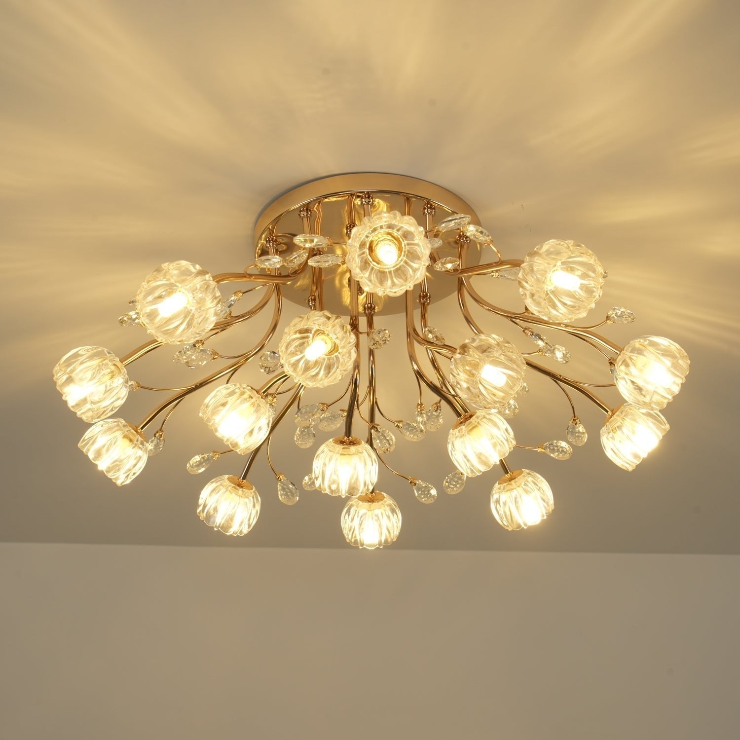 Crystal Flower Ceiling Light - Blowlighting
